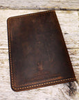 Passport holder – Distressed Leather – Brown - Mishnóc