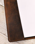 Distressed Leather Notebook Cover A4 - Mishnóc