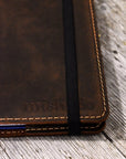 A4 2026 Leather Diary Cover With Page a Day Diary and Pen - Mishnóc
