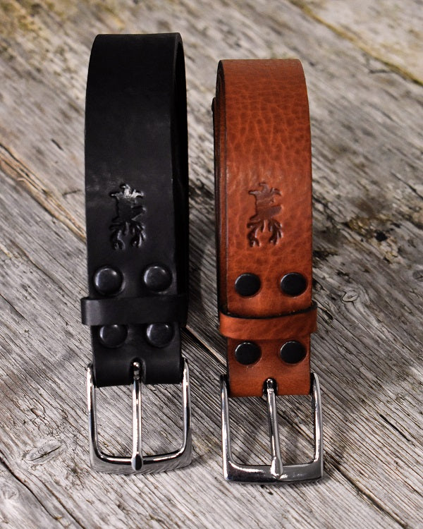 Suit Leather Belt in Black or Brown