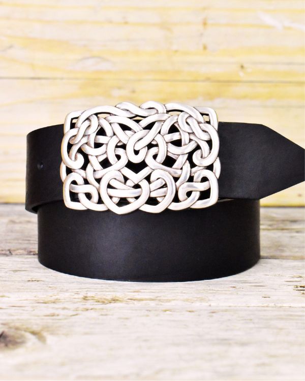 Celtic Knot Leather Belt – Mishnóc display picture 2