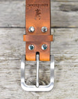Celtic Smoked Bull Hide Leather Belt - Mishnóc