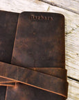 Distressed Leather Sketchbook Cover A5 - Mishnóc