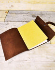 Distressed Leather Sketchbook Cover A5 - Mishnóc