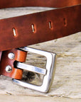 Jeans 25 Bullhide Leather Belt in Two Colours