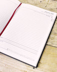 A5 2026 Leather Diary Cover With Page a Day Diary and Pen - Mishnóc