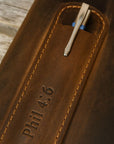 A5 2026 Leather Diary Cover With Page a Day Diary and Pen