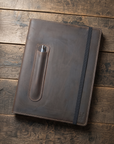 A4 2026 Leather Diary Cover With Page a Day Diary and Pen - Mishnóc