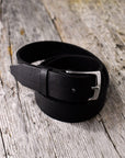 Suit Leather Belt in Black or Brown - Mishnóc