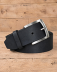 Jeans 21 Black Leather Belt - Mishnóc