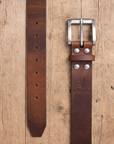 Jeans 24 – Brauner Gürtel aus Bullenleder