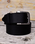 Bull Hide Belts For The Bigger Man Up To 72 inch Waist in Black or Chestnut - Mishnóc