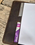 A5 2026 leren dagboekomslag met pagina per dag agenda en pen