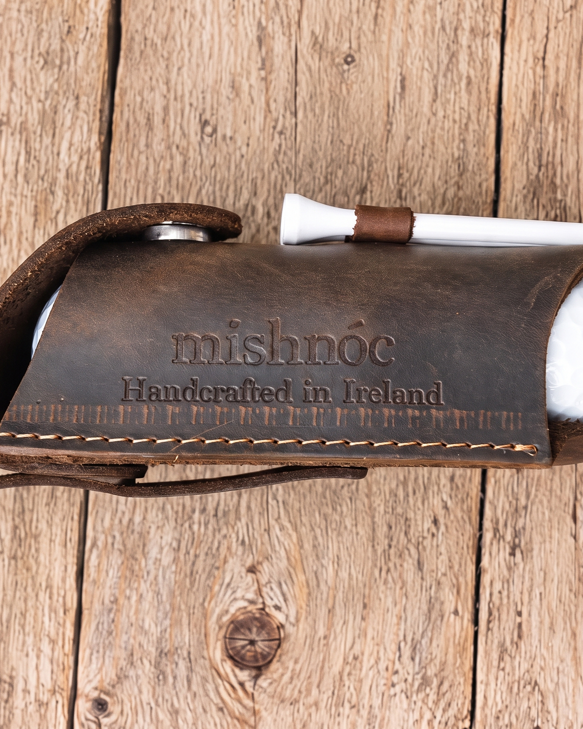 mishnóc Leather Golf Ball Caddy - Mishnóc