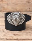 Celtic Dog Leather Belt