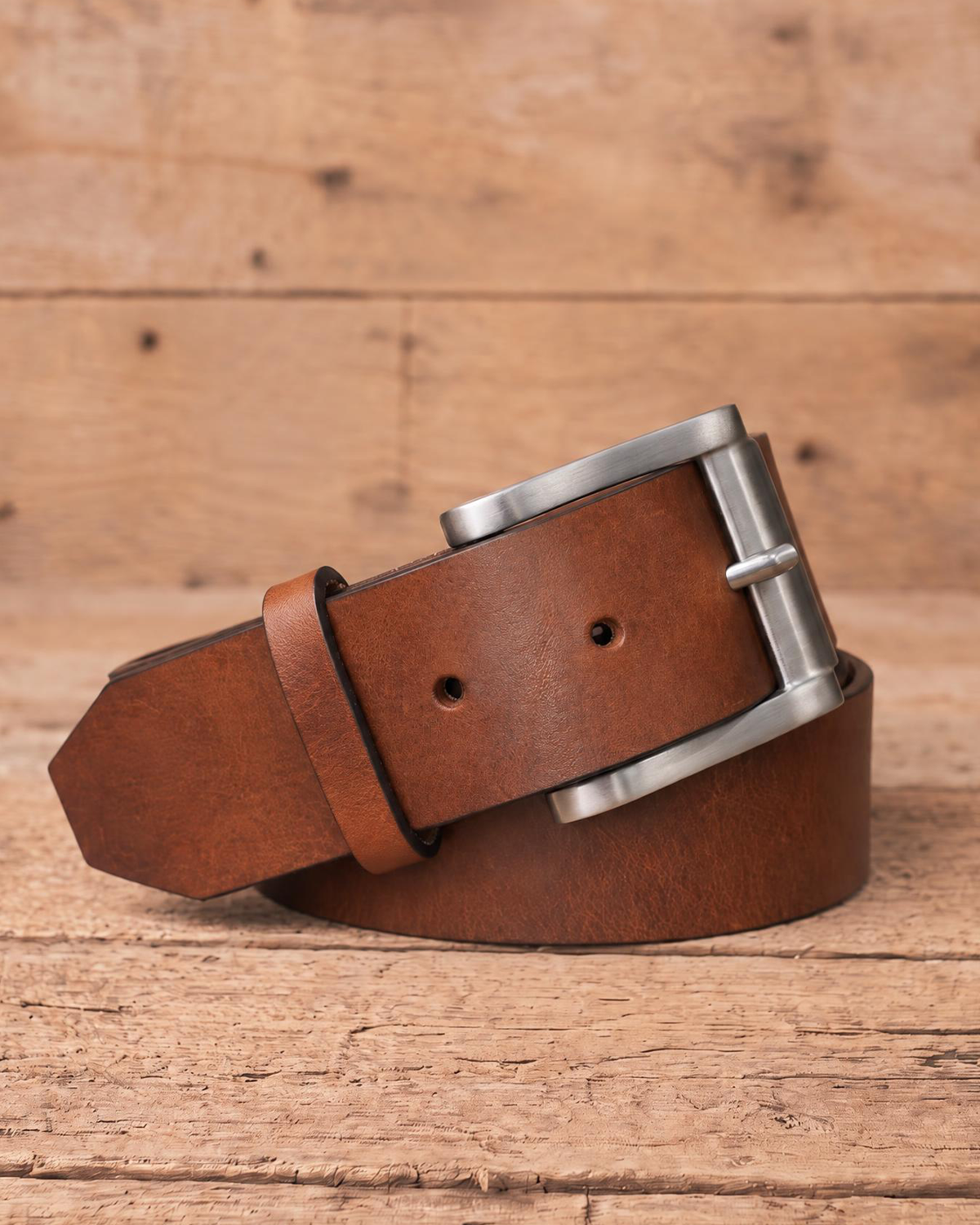 Jeans 24 – Brauner Gürtel aus Bullenleder