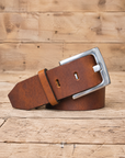 Jeans 25 Bullhide Leather Belt in Two Colours - Mishnóc
