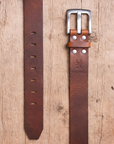 Jeans 25 Bullhide Leather Belt in Two Colours - Mishnóc