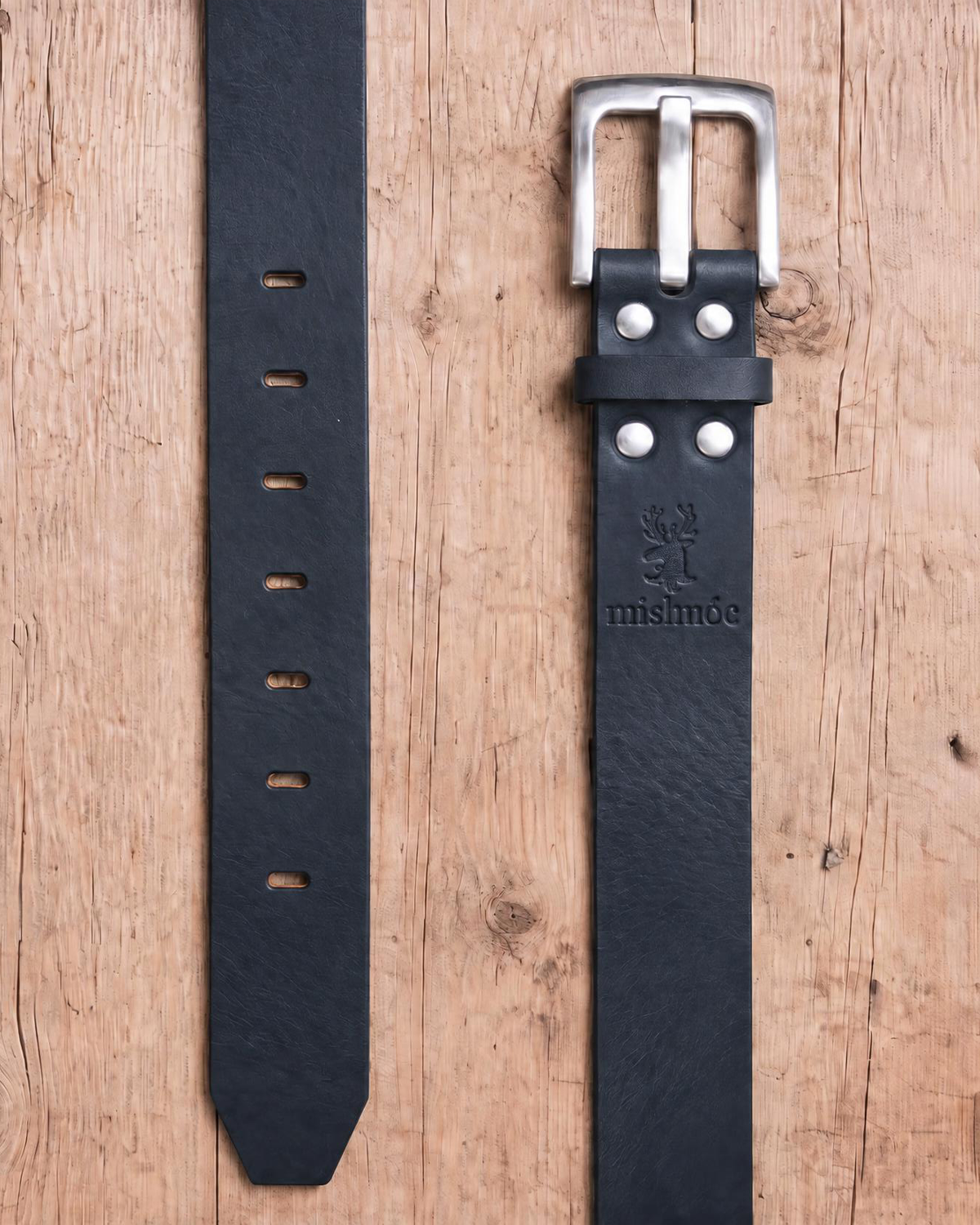 Jeans 25 Bullhide Leather Belt in Two Colours - Mishnóc