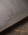 A5 Distressed Leather Notebook Cover - Mishnóc