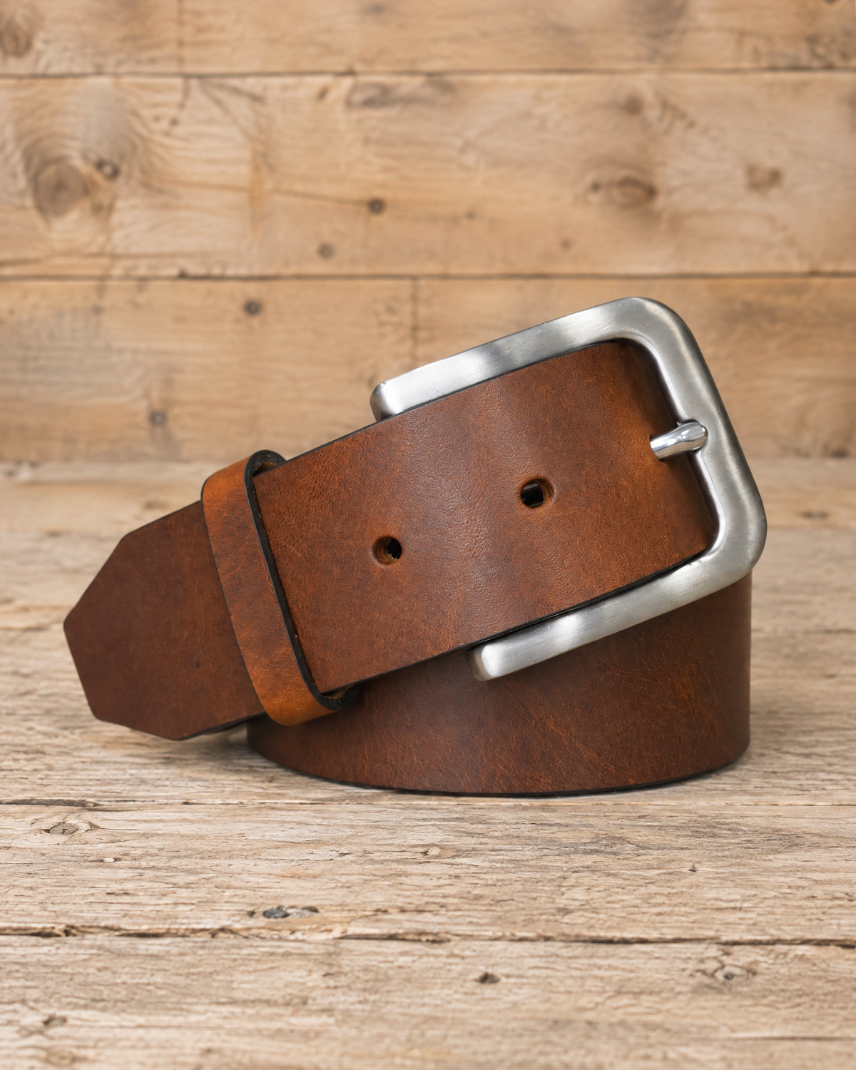 Smoked Bull Hide Leather Belt - Mishnóc