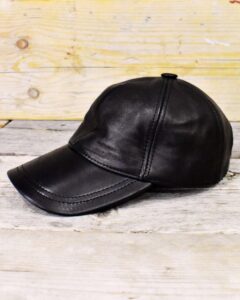 Leather Baseball Cap