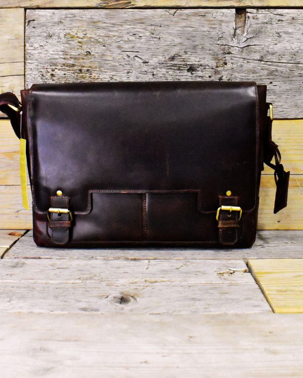 1847 Manus Leather Laptop Bag Mishnoc